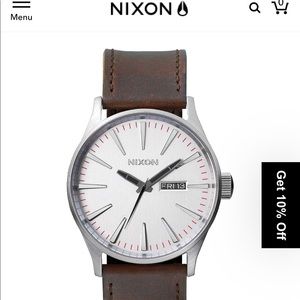 Nixon- The Sentry Leather Watch